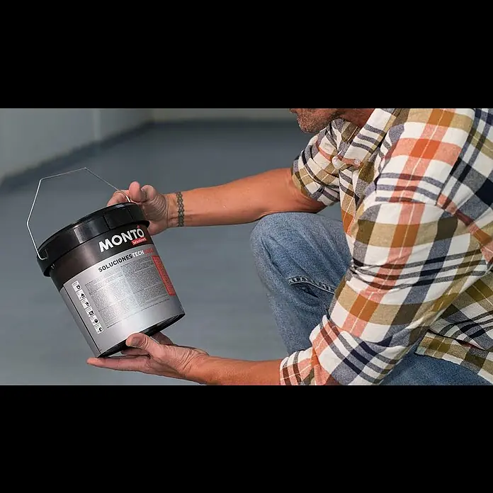 Montó Bricolovers Pintura para suelos - Gris, 4 l, Mate sedoso - Preparación de soporte para pintar suelos con Montó Bricolovers