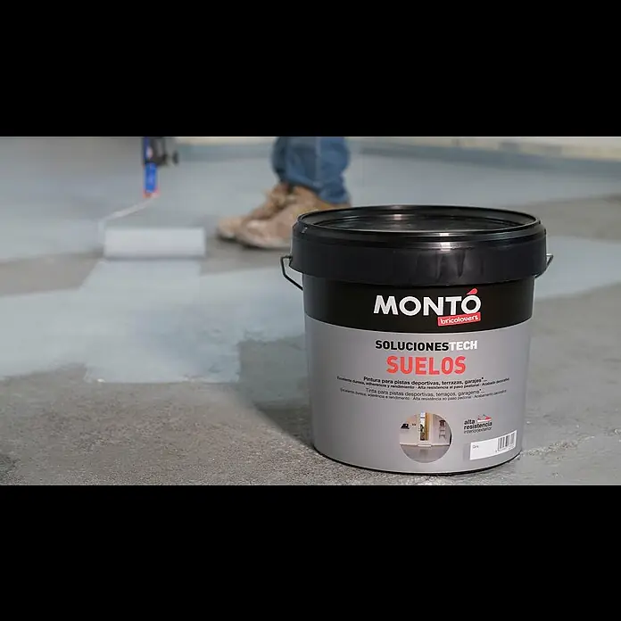 Montó Bricolovers Pintura para suelos - Gris, 4 l, Mate sedoso - Pintura para Suelos de Montó Bricolovers