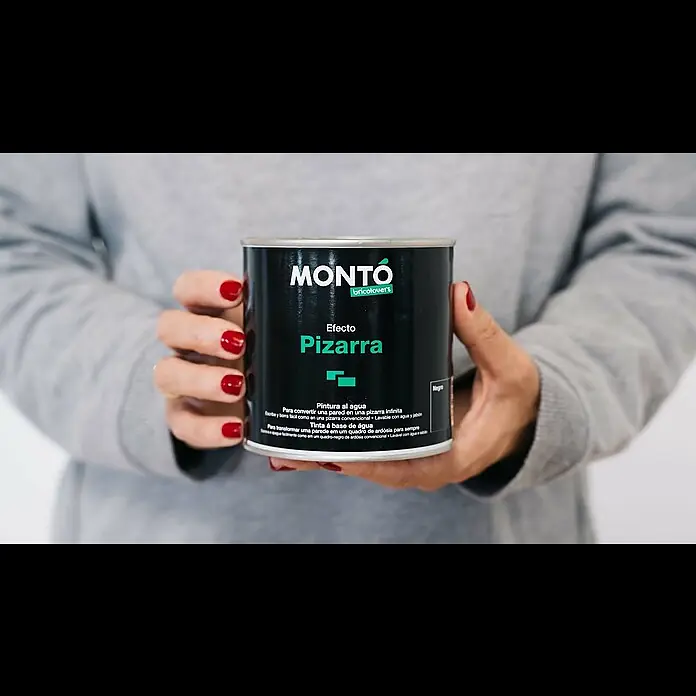 Pintura para efectos decorativos Pizarra - Verde, 500 ml - Pintura efecto Pizarra de Montó Bricolovers
