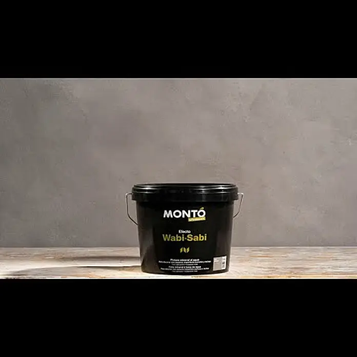 Montó Bricolovers Pintura para efectos decorativos Wabi Sabi - Gris intenso, 2,5 l - Pintura efecto Wabi-Sabi Mont Bricolovers