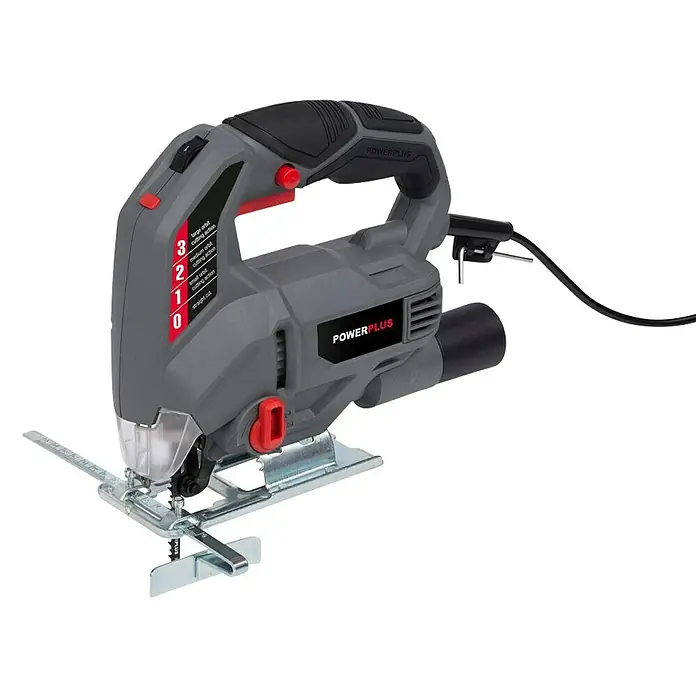 PowerPlus Decoupeerzaag set - 710 W, Onbelast toerental: 0 tpm - 2.800 tpm - Diagonaal zicht