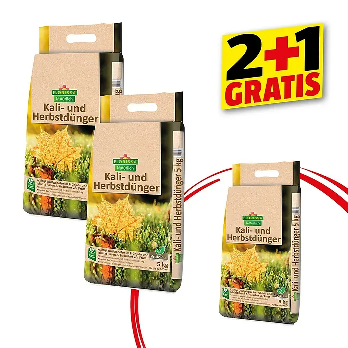 Florissa Herbstrasendünger mit Kalium - 5 kg, Inhalt ausreichend für ca.: 100 m² - Kampagnenbild