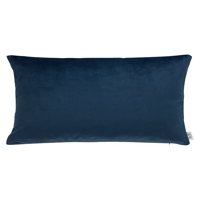 Cojín Velvet - Marino, 50 x 30 cm, 100% poliéster - Vista frontal