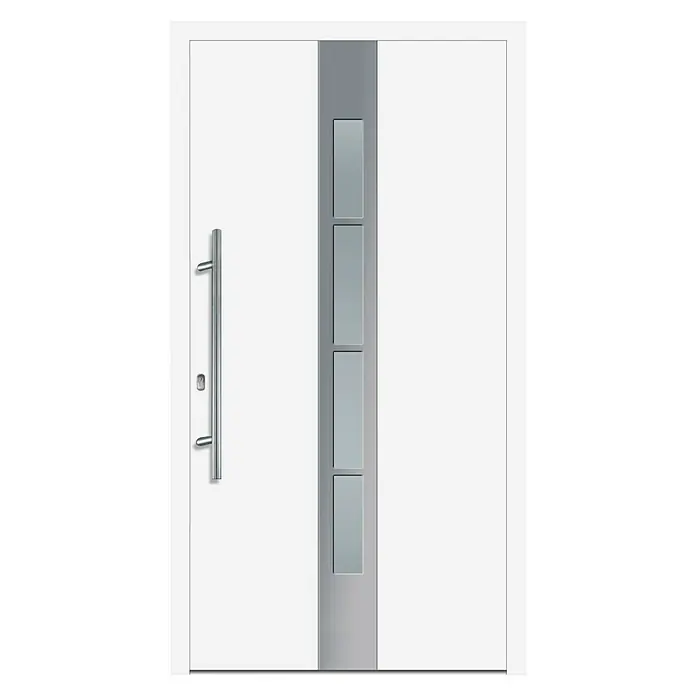 Solid Elements Aluminiumhaustür KA-200 - 110 x 210 cm, DIN Anschlag: Links - Vorderansicht