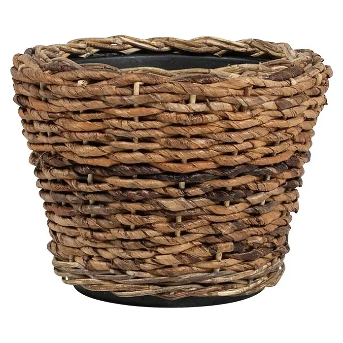 Van der Leeden Plantenpot Abaca - Bruin, Ø x h: 43 x 30 cm - Vooraanzicht