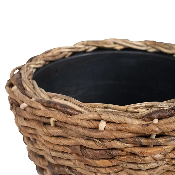 Van der Leeden Plantenpot Abaca - Bruin, Ø x h: 43 x 30 cm - Close-up