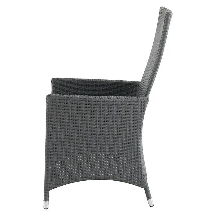 Sunfun Garten-Positionssessel Verena - 63 cm, Polyrattan - Linke Seitenansicht