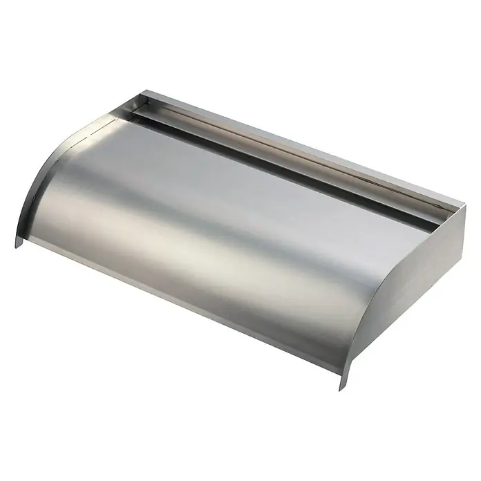 Ubbink Einbau-Wasserfall Nevada 60 - 33 x 60 x 13 cm, Edelstahl - Ansicht von oben
