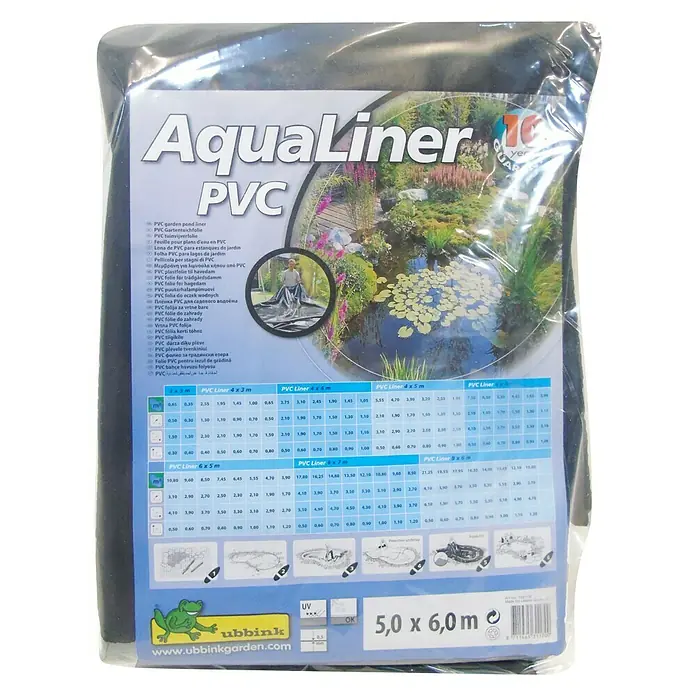 Ubbink PVC-Teichfolie AquaLiner - Stärke: 1 mm, L x B: 6 x 5 m - Ansicht von oben