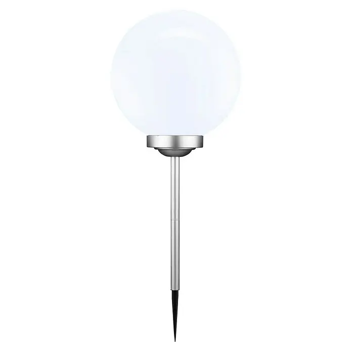 BAUHAUS Napelemes gömblámpa Fara - földi tüske, Átmérő: 30 cm, Magasság: 730 mm, 8 h - Elülső nézet