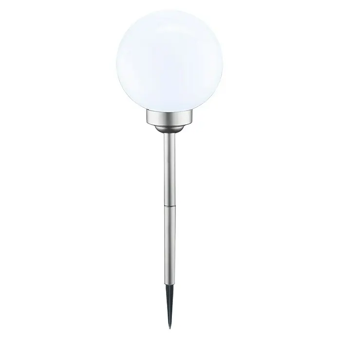 BAUHAUS Napelemes gömblámpa Fara - földi tüske, Átmérő: 20 cm, Magasság: 523 mm, LED, 8 h - Elülső nézet