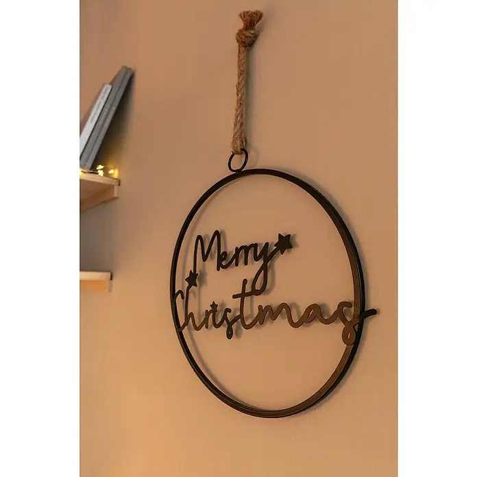 Deko-Anhänger Merry X-Mas - Rund, Durchmesser: 30 cm - Stimmungsaufnahme