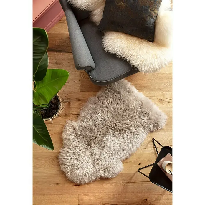 Deko-Lammfell - Beige, Länge: 90 cm - Stimmungsaufnahme