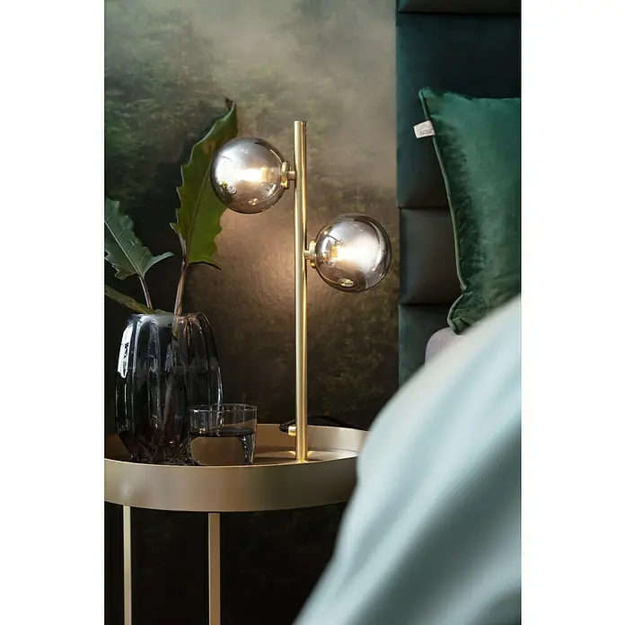 Lucide Tycho Tischleuchte - 56 W, L x B x H: 15 x 22 x 43 cm, Gold, G9 - Stimmungsaufnahme