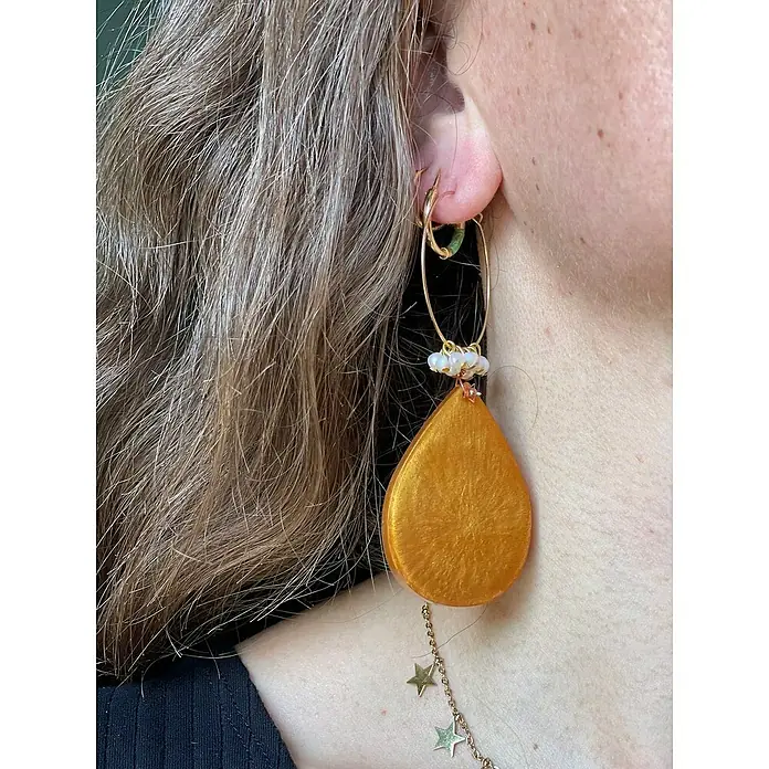 Fleur Molde Pendientes clásicos - Silicona - Foto ambiente
