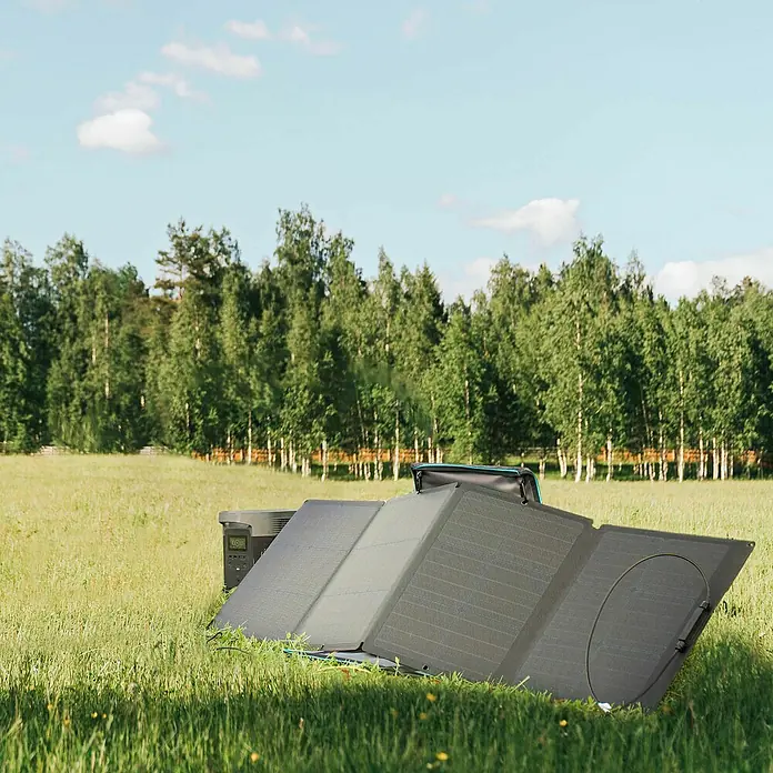 EcoFlow Módulo solar Plegable - 110 W, L x An x Al: 42 x 178,5 x 2,5 cm - Foto ambiente