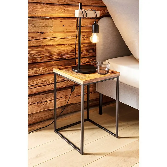Beistelltisch - L x B x H: 33 x 33 x 52 cm, Mangoholz - Stimmungsaufnahme