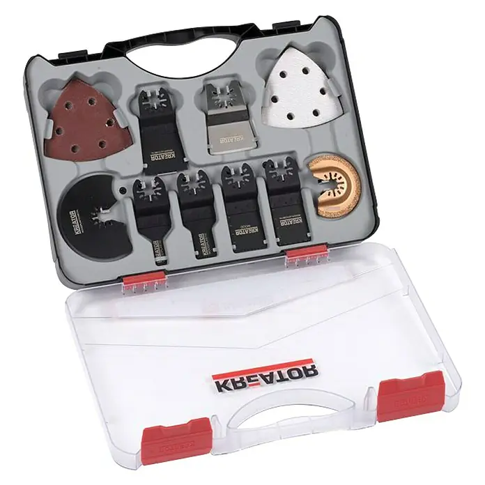 Kreator Multitool accessoires set - 20 -delig, Multitool - Diagonaal zicht