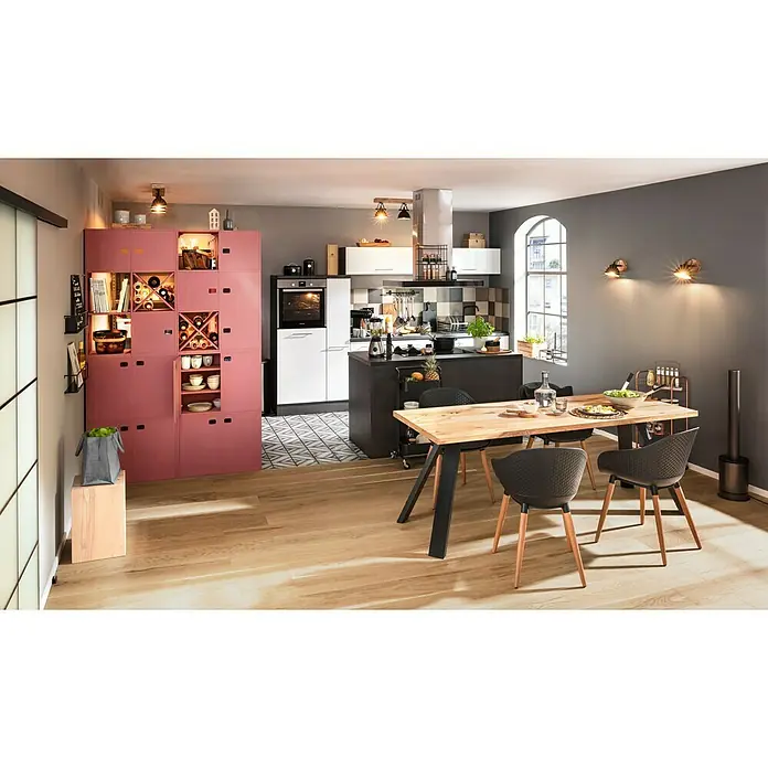 LeuchtenDirekt Samia Foco de una luz - 40 W, L x An x Al: 22,5 x 15,5 x 15,5 cm, E14 - Foto ambiente