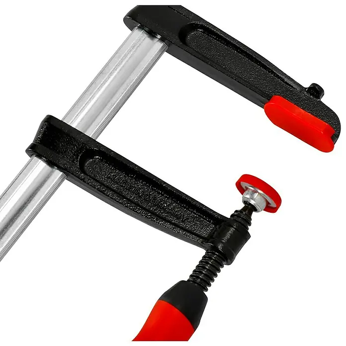 Bessey Tempergusszwinge TPN80S12BE - Spannweite: 800 mm, Ausladung: 120 mm - Detailaufnahme