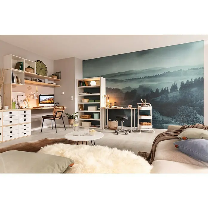 swingcolor Wandfarbe SIMPLY - Grau - Nr. 02, 1 l, Matt - Stimmungsaufnahme