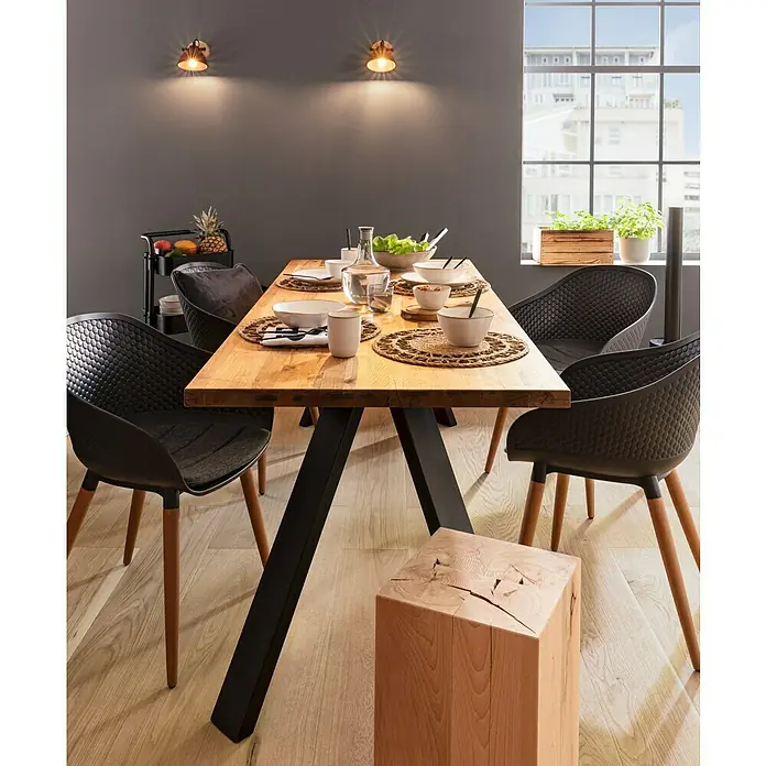 LeuchtenDirekt Samia Foco de una luz - 40 W, L x An x Al: 22,5 x 15,5 x 15,5 cm, E14 - Foto ambiente