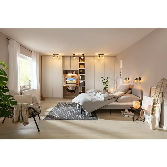 Kurzflorteppich Agadir - Graphit, 230 x 160 cm, 100% Polypropylen (Flor) - Stimmungsaufnahme