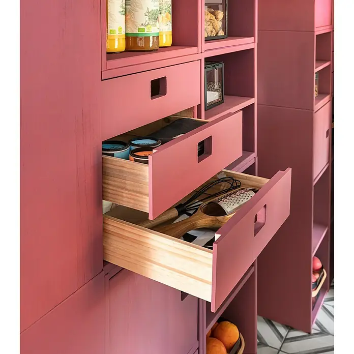 SCHÖNER WOHNEN-Farbe Wandfarbe Designfarbe - Englisches Rosenrot, 2,5 l, Matt - Stimmungsaufnahme