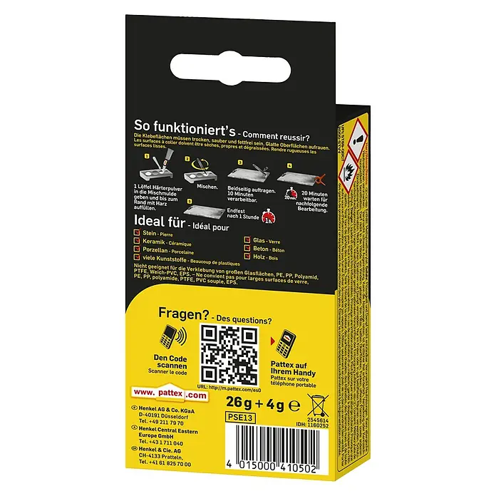 Pattex 2K-Acrylatkleber Stabilit Express - 30 g - Rückansicht