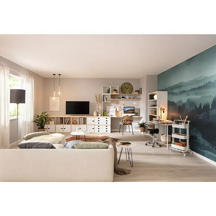 Esbeco Deko-Kuhfell - Exotisch Dunkel, 100 % Echtfell, Fläche ca.: 3 m² - 4 m² - Stimmungsaufnahme