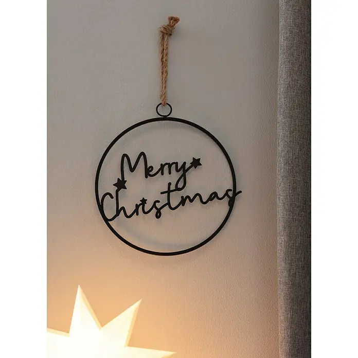 Deko-Anhänger Merry X-Mas - Rund, Durchmesser: 30 cm - Stimmungsaufnahme