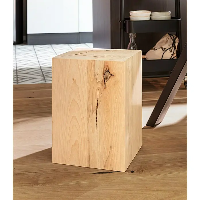 Noblewood Massivholzblock - Buche, 30 x 30 x 45 cm - Stimmungsaufnahme