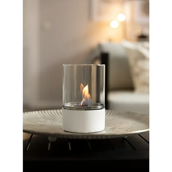 Tenderflame Tischfeuer Turm - Ø x H: 100 x 150 mm, Füllmenge: 0,25 l, Weiß - Stimmungsaufnahme