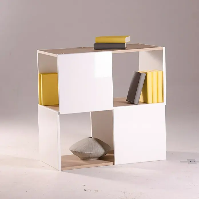 Phönix Regal Matrix - L x B x H: 37,3 x 71,6 x 73,1 cm, Eiche Sägerau, Traglast: 10 kg/Boden - Stimmungsaufnahme