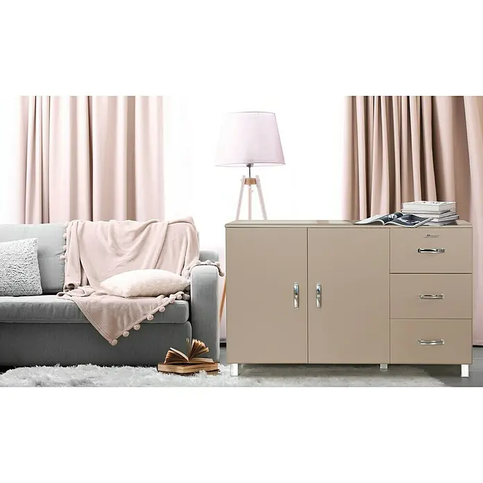 Phönix Miami Sideboard - L x B x H: 43 x 146,4 x 88,8 cm, Taupe - Stimmungsaufnahme