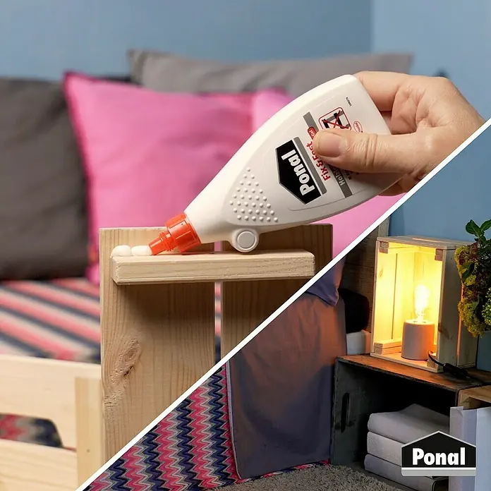 Ponal Holzleim Fix & Fest - 200 g, Lösemittelfrei, Transparent (getrocknet) - Anwendungsbeispiel