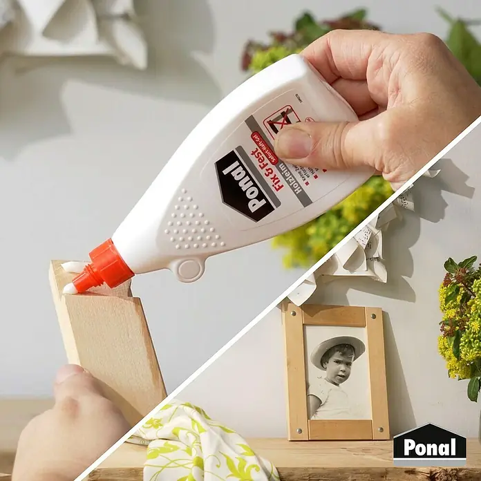 Ponal Holzleim Fix & Fest - 200 g, Lösemittelfrei, Transparent (getrocknet) - Anwendungsbeispiel