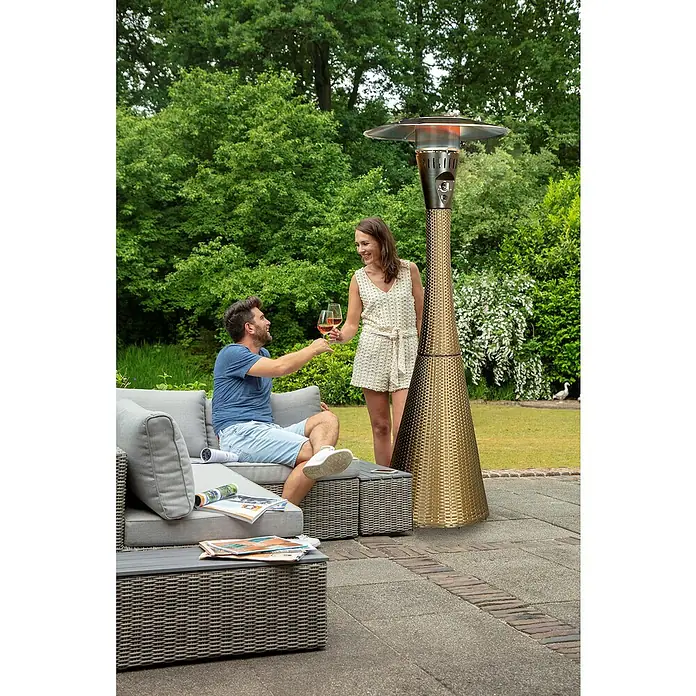 Estufa de exterior Lund - 12 kW, Altura: 225 cm - Foto ambiente