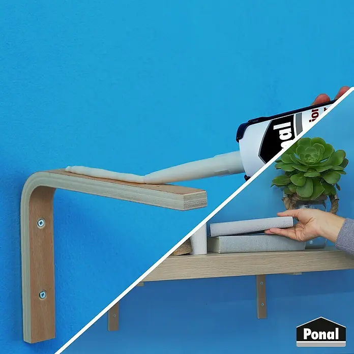 Ponal Konstruktion PUR-Kleber - 530 g, Gebrauchsfertig, Transparent (getrocknet) - Anwendungsbeispiel