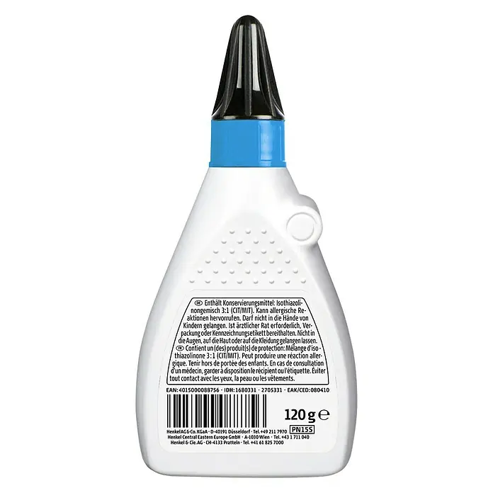 Ponal Holzleim Wasserfest - 120 g, Lösemittelfrei, Transparent (getrocknet) - Rückansicht