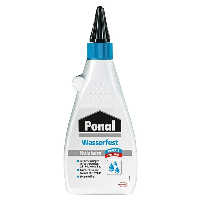 Ponal Holzleim Wasserfest - 550 g, Lösemittelfrei, Transparent (getrocknet) - Vorderansicht