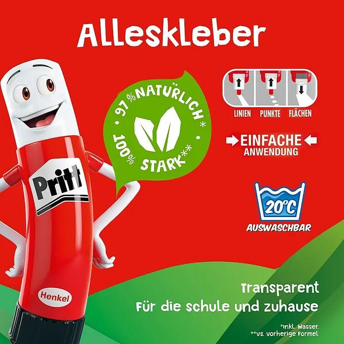 Pritt Alleskleber - 100 g, Flasche, Lösemittelfrei - Informationsansicht