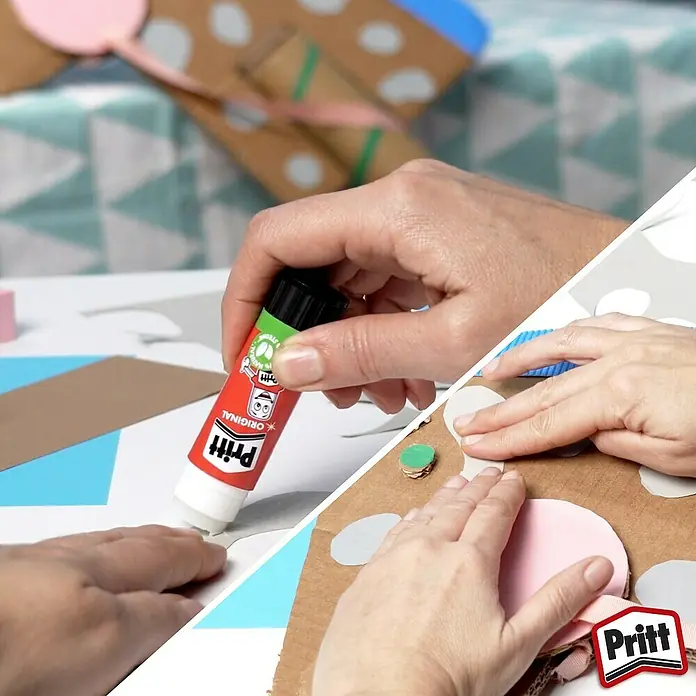 Pritt Klebestift - 22 g, Lösemittelfrei - Anwendungsbeispiel