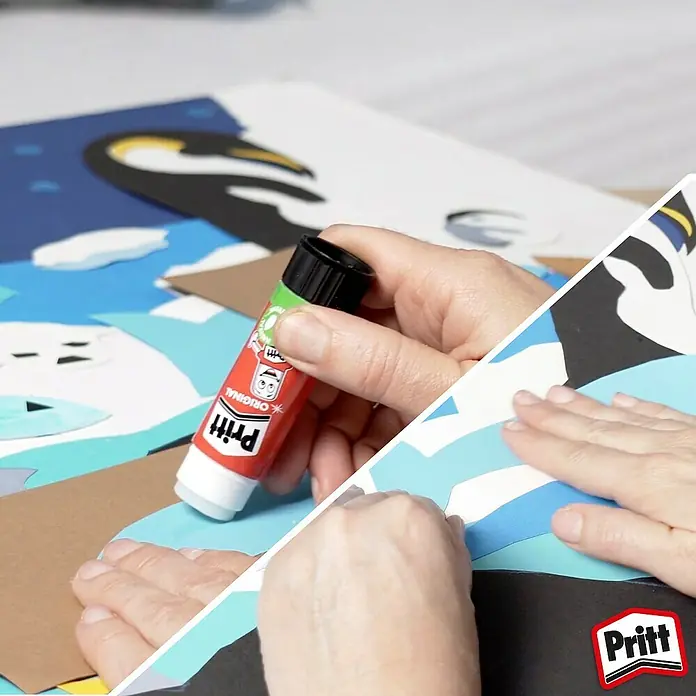 Pritt Klebestift - 22 g, Lösemittelfrei - Anwendungsbeispiel