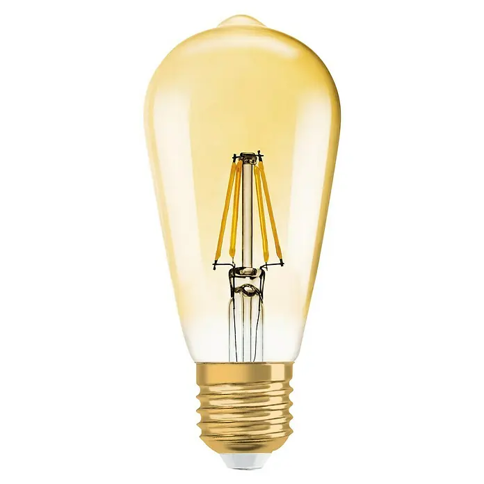 Osram Vintage 1906 LED-Leuchtmittel Edison Filament - E27, 6,5 W, ST64, 725 lm - Vorderansicht