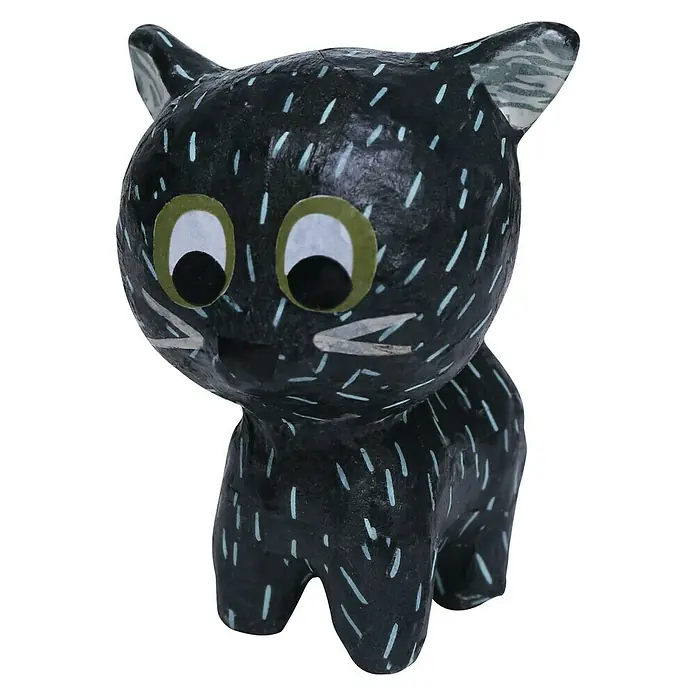 Décopatch Pieza decorativa Gato de pie - 1 ud., Cartón, 6 x 7 cm