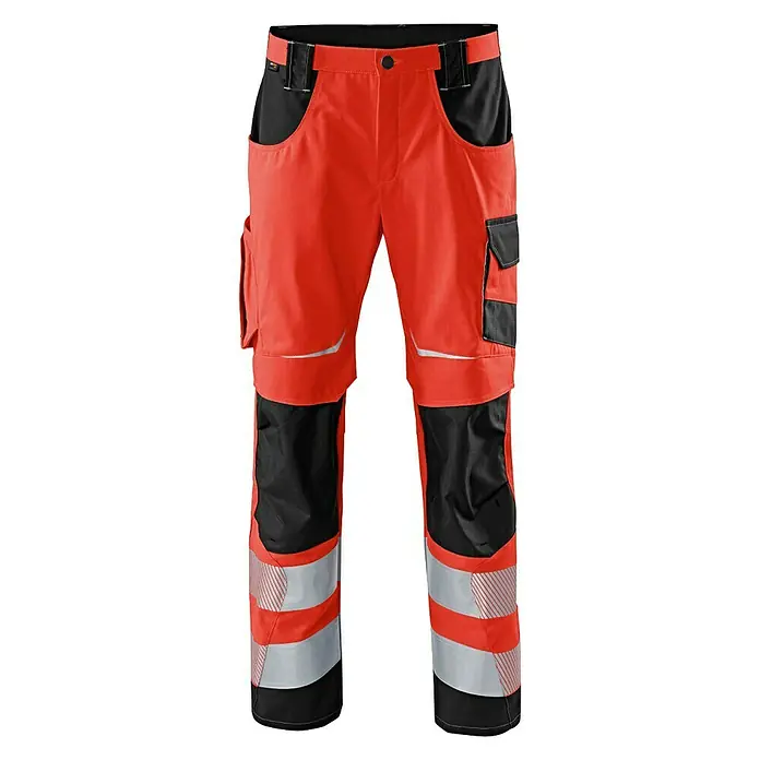 Kübler Reflectiq Arbeitshose PSA 2 - 48, Warnrot/Anthrazit - Vorderansicht