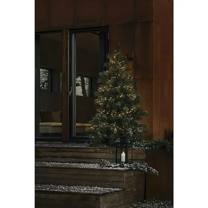 Konstsmide Led-lichtgordijn - Buiten, 7 W, Warm wit - Sfeeropname