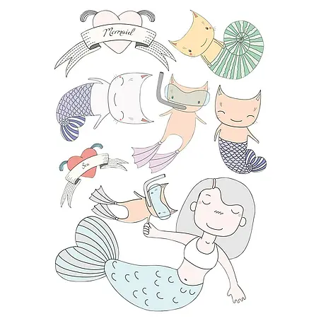Adhesivos decorativos Sirenas