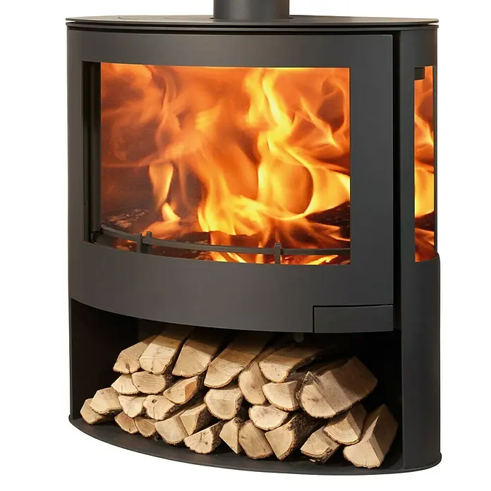 Panadero Estufa de leña Iris - 7,8 kW, Volumen de calefacción: 220 m³, Antracita